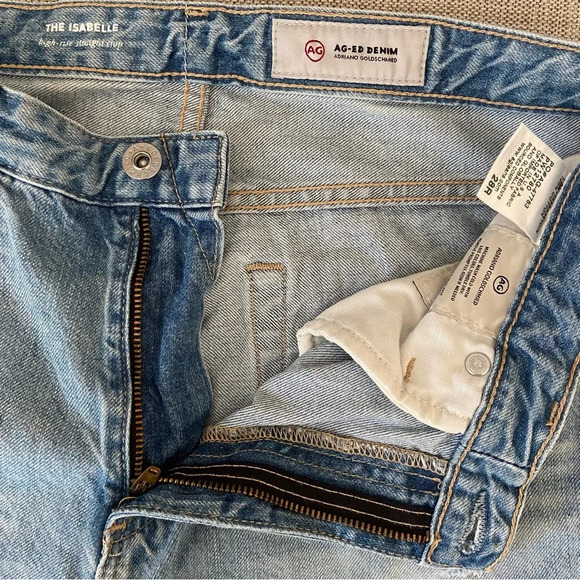 Adriano Goldschmied The Isabelle High Rise Straight Crop Jeans - Picture 5 of 8